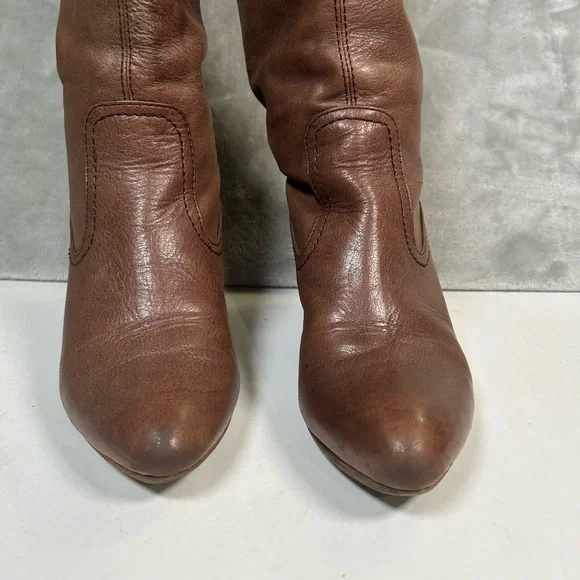 Frye missy tall leather wedge heel boots - Picture 4 of 16